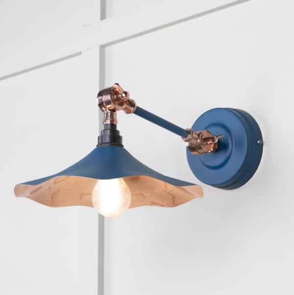 Smooth Copper Flora Wall Light in Upstream 1