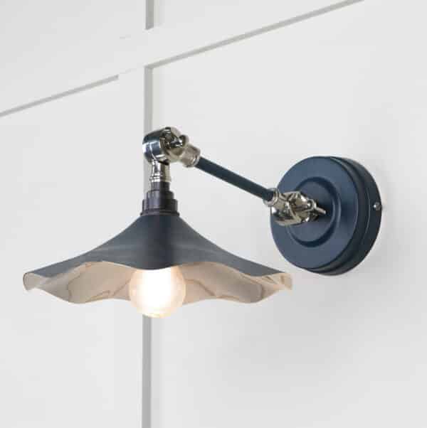 Smooth Nickel Flora Wall Light in Dusk 1