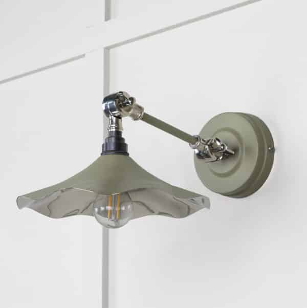 Smooth Nickel Flora Wall Light in Tump 2