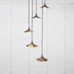 Smooth Brass Flora Cluster Pendant in Dingle 1