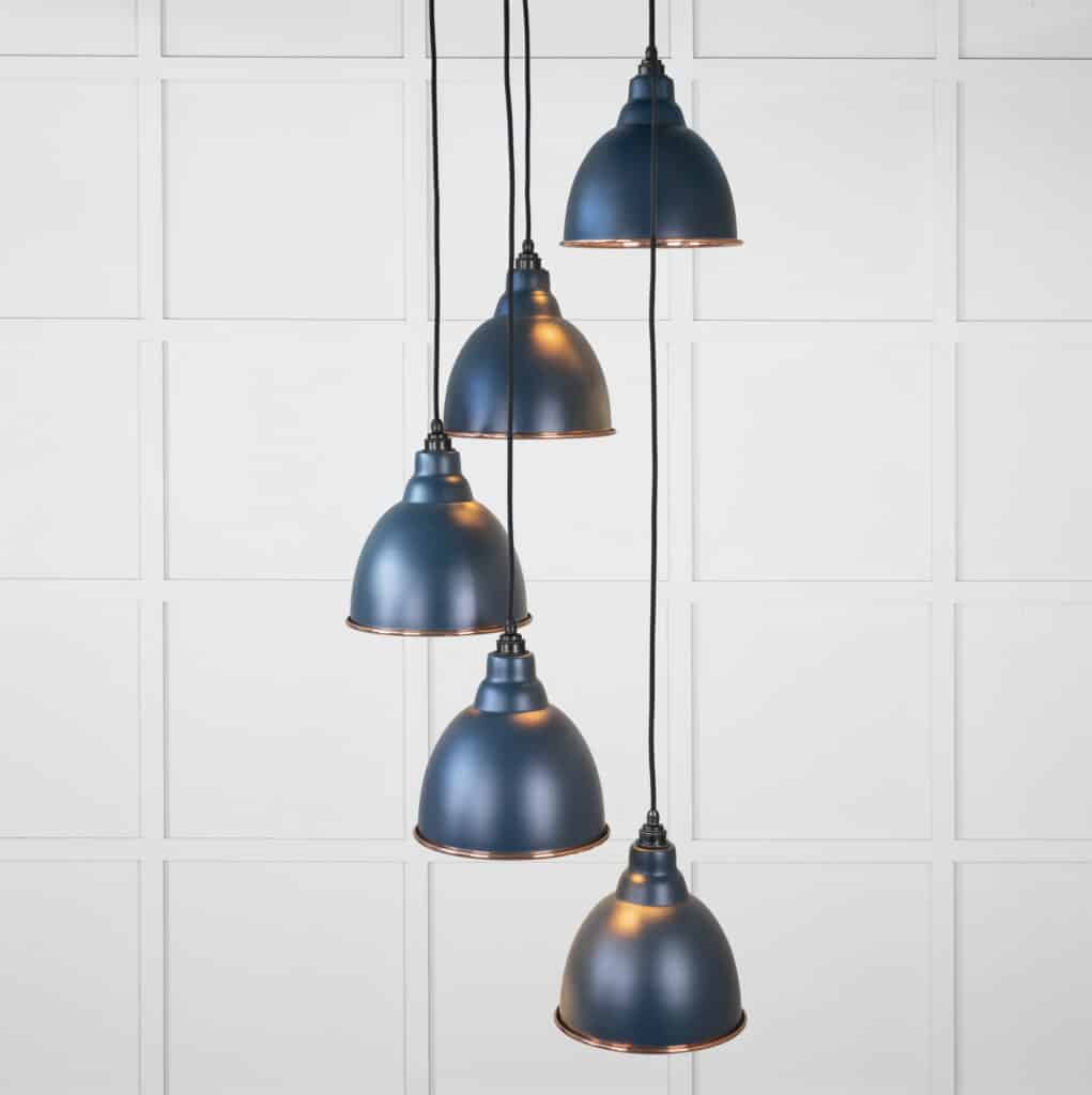 Smooth Copper Brindley Cluster Pendant in Dusk 1