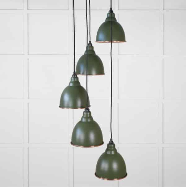 Smooth Copper Brindley Cluster Pendant in Heath 2