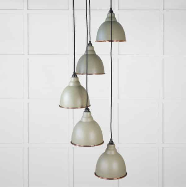 Smooth Copper Brindley Cluster Pendant in Tump 2