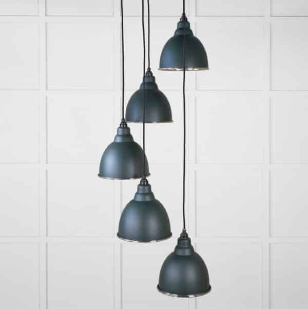 Smooth Nickel Brindley Cluster Pendant in Dingle 2