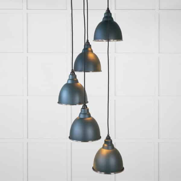 Smooth Nickel Brindley Cluster Pendant in Dingle 1