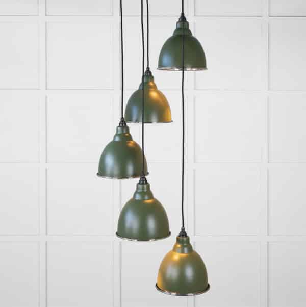 Smooth Nickel Brindley Cluster Pendant in Heath 1