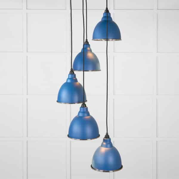 Smooth Nickel Brindley Cluster Pendant in Upstream 1