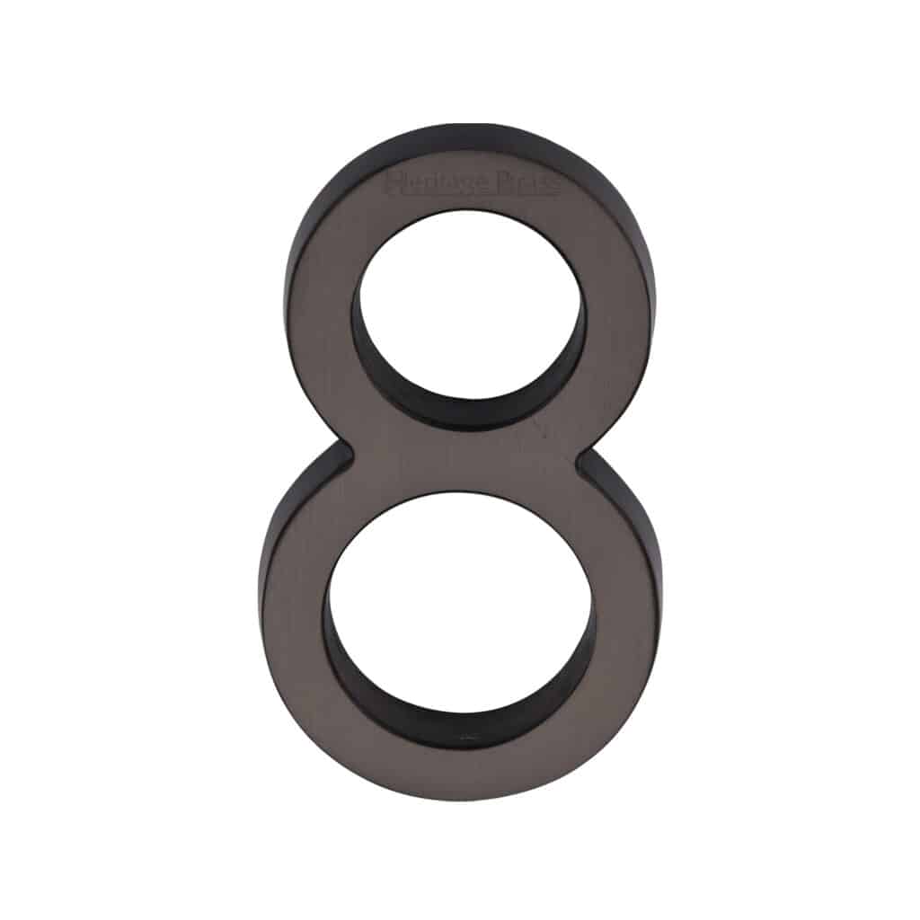 Heritage Brass Number 8 Matt Bronze