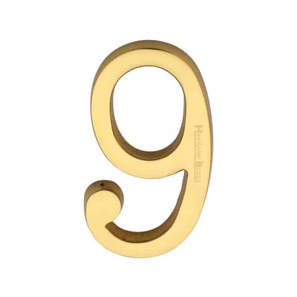 Heritage Brass Number 9 Polished Brass