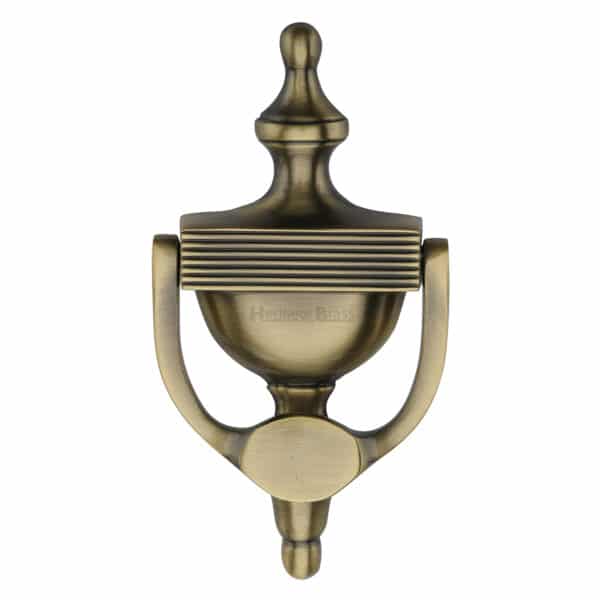 Heritage Brass Reeded Urn Knocker - Antique Brass