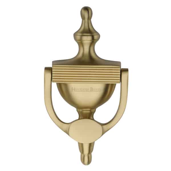 Heritage Brass Reeded Urn Knocker - Satin Brass