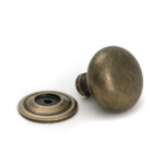 Burnished Brass Mushroom Cabinet Knob 38mm - Image 3