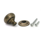 Burnished Brass Mushroom Cabinet Knob 38mm - Image 5