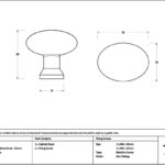Aged Brass Moore Cabinet Knob - 32mm - Image 2
