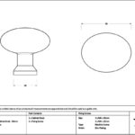 Aged Brass Moore Cabinet Knob - 38mm - Image 2