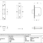 Satin Chrome 2½" 5 Lever BS Dead Lock - Image 2