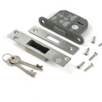 Satin Chrome 2½" 5 Lever BS Dead Lock KA - Image 3