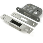 Satin Chrome 2½" 5 Lever BS Dead Lock KA