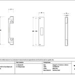 Aged Brass ½" Rebate Kit for Euro Dead Lock - Image 2