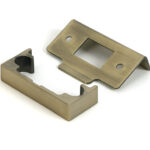 Aged Brass ½" Rebate Kit for Tubular Mortice Latch