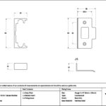 Aged Bronze ½" Rebate Kit for Tubular Mortice Latch - Image 2