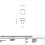 Polished Bronze Scully Cabinet Knob - 25mm - Image 2