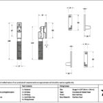 Aged Bronze Night-Vent Locking Brompton Fastener - Image 2