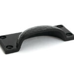 Black Hammered Art Deco Drawer Pull - Image 3
