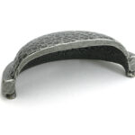 Pewter Hammered Regency Drawer Pull - Image 3